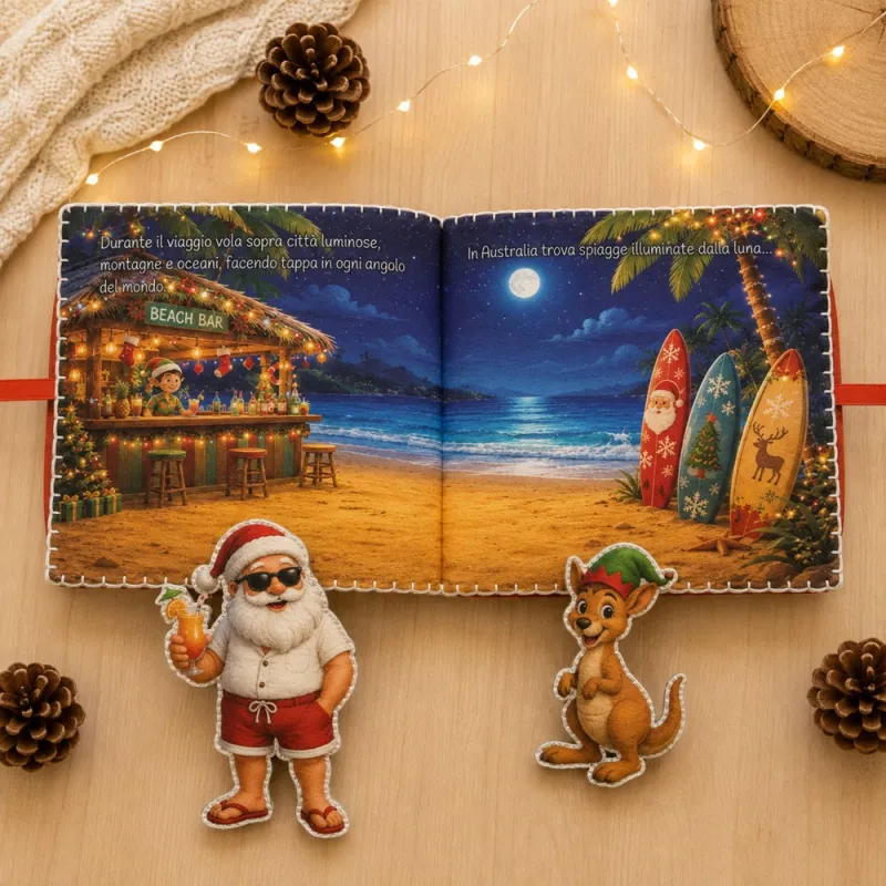 babbo natale libro pannolenci